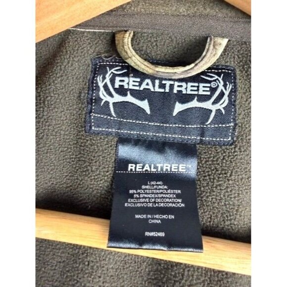 Realtree Xtra Camouflage Zip-Up Jacket L With Pockets & Adjustable Cuffs - Picture 5 of 11